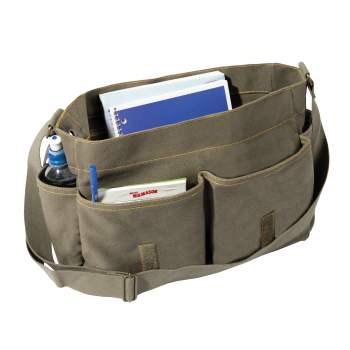 Rothco Heavyweight Canvas Classic Messenger Bag With Military Stencil
