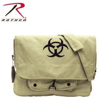 vintage messenger bag,vintage paratrooper bag,canvas paratrooper bag,paratrooper messenger bag,canvas shoulder bag,shoulder bag,napsack,book bag,bio-hazard symbol,bio hazard,crossbody bags, cross body bags, rothco bags, rothco messenger bags, rothco canvas bags