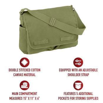 Canvas shoulder carrier bag top