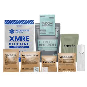 XMRE Blue Line Meals, food rations, emergency food supplies, survival food, Bug out bag, Bug out bag supplies, XMRE, emergency food, survival, ration, emergency rations