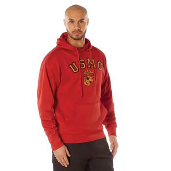 Rothco USMC Eagle Globe Anchor Pullover Hooded Sweatshirt