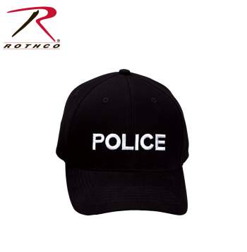 Rothco,Police,Supreme Low Profile,Insignia Cap,police hat,police cap,adjustable hat,adjustable police hat,work hat,law enforcement,law enforcement hat,black