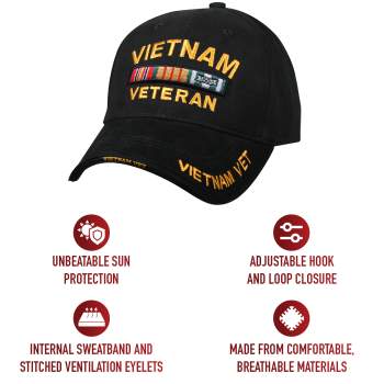 Rothco Deluxe Low Profile Vietnam Veteran Insignia Cap