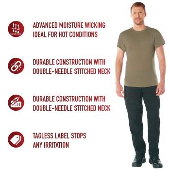 Coyote brown moisture wicking t shirt clearance