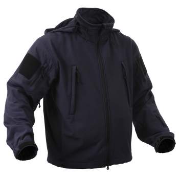 Black Rothco 97670 Special Ops Soft Shell Security Jacket 