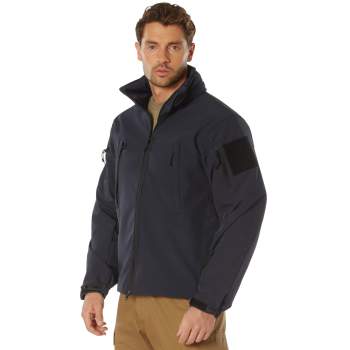 Police Windbreaker Water Resistant - Coated Fabric Removable Zip