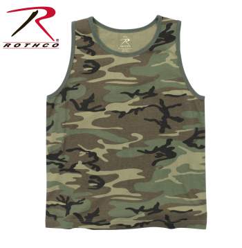 US Tank Top Army woodland camouflage Outdoor Freizeit Muscle shirt tshirt 