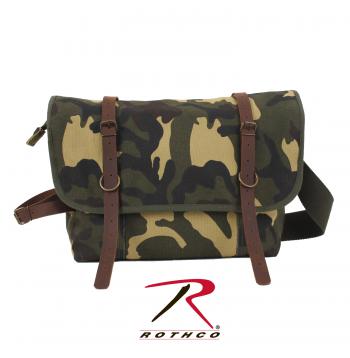 Rothco Vintage Explorer Messenger Bag Black