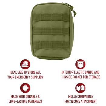 Rothco MOLLE Tactical Trauma First Aid Kit Pouch