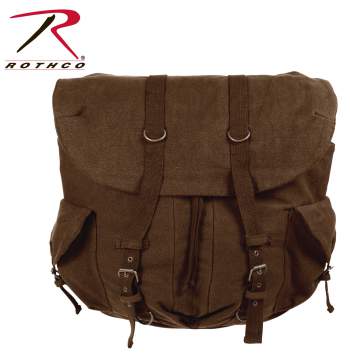 canvas vintage backpack