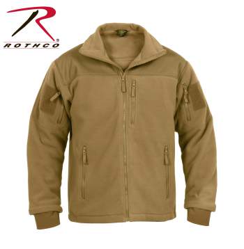black tactical fleece jacket