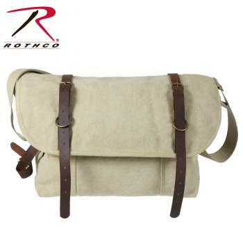 Rothco Vintage Explorer Messenger Bag Black