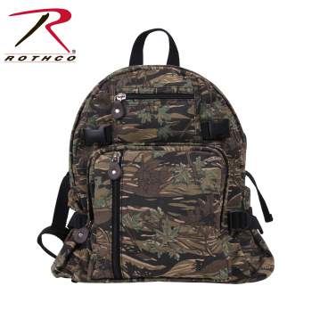 Mini Vintage Canvas Backpack Military Camo Compact School Bag Mini Vintage Canvas Backpack Military Camo Compact School Bag