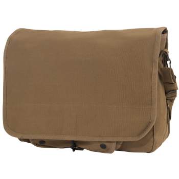 Rothco Heavyweight Canvas Classic Messenger Bag With Military Stencil