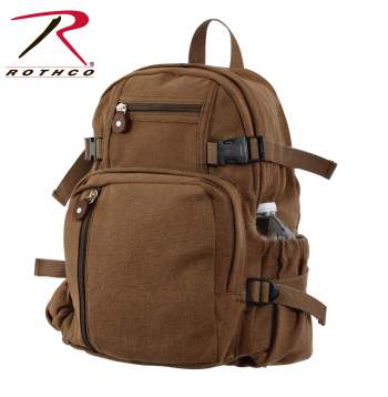Rothco vintage canvas compact backpack clearance