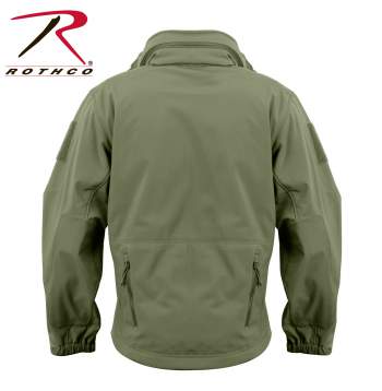 Rothco Men/'s Special OPS Tactical Waterproof Soft Shell Jacket Coat Olive MEDIUM