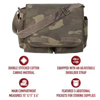 Rothco Classic Canvas Messenger Bag
