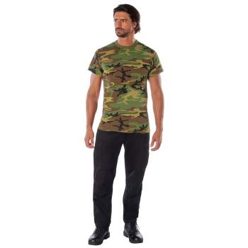 Rothco Camouflage T-shirt - Woodland — Dave's New York