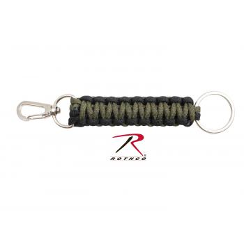 550 Paracord Key Chain w/Carabiner & Key Ring Lava camo 
