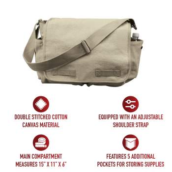 Rothco Classic Canvas Messenger Bag