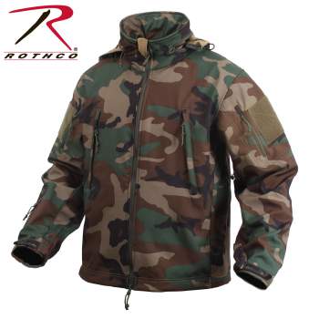 ROTHCO US Special SPEC OPS Army TACTICAL Fleece SOFTSHELL JACKE woodland camo