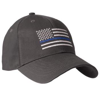 Thin Blue Line Flag KRYPTEK HIGHLANDER American Flag Cap Hat Law Enforcement 