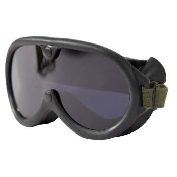 Black Windstorm Tactical Desert Storm Padded Eyewear Goggles Anti Fog & Scratch 