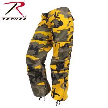 Yellow camo clearance trousers womens