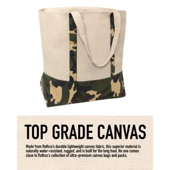 Rothco Large Camo Canvas Tote Bag