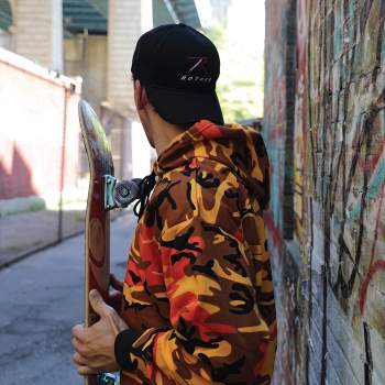 Orange camo discount hoodie