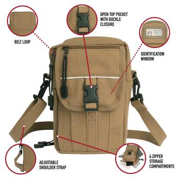 Crossbody Bag for Men,Canvas Shoulder Bag for Phone for Passport, Small  Side Bags for Men
