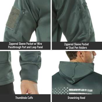 Rothco thin blue clearance line concealed carry hoodie