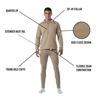Rothco Gen III Level II Tactical Anti-Microbial Military Thermal Underwear