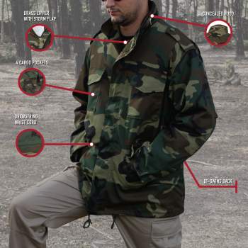 3-Color Desert Camo M-65 Field Jacket