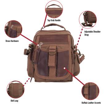 Leather travel shoulder bag clearance