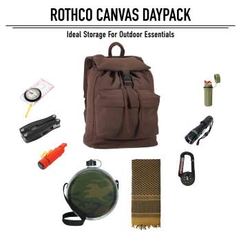 Rothco top canvas daypack
