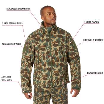 Camo drawstring jacket online