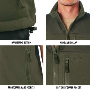 Tactical fleece vest discount