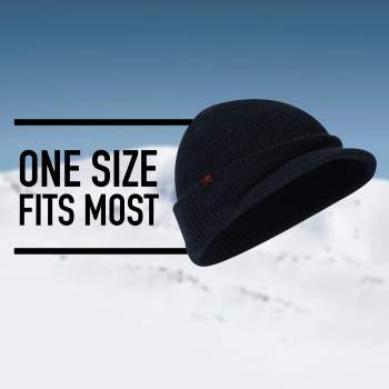 Wool cap with brim top