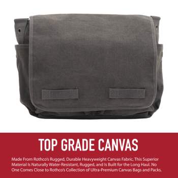 12 Wholesale Canvas Messenger Bag - Shoulder Bag Color Olive - at
