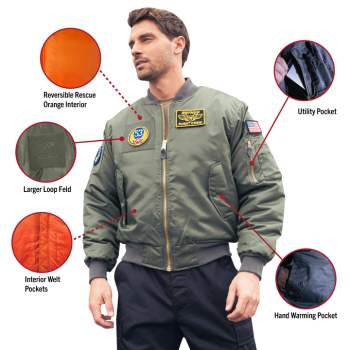 Rothco MA 1 Flight Jacket with Patches