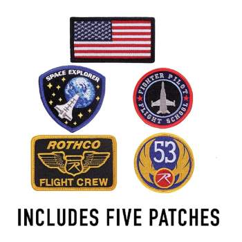 Pilot jacket with patches shop