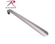 Rothco Stainless Steel Shoe Horn, Shoe horn, shoe horns, long handle shoe horn, long handled shoe horn, shoe fitting, tight shoe, boots, sneakers, dress shoes, hooked end, boot horn, 