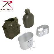 Stainless Steel GI Style 1 Quart Camping Canteen Cup By Rothco – Military Inspired