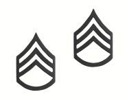 Staff Sergeant Polished Insignia, staff sergeant insignia, insignia, pin, SSgt, rothco