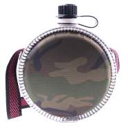Rothco Mini Desert Canteen, Woodland Camo, Desert Canteen, Canteen, Camping Canteen, Camping Accessories, Camping Gear, mini desert canteen, BPA free, water canteen, hiking canteen, western canteen, old west canteen, cowboy canteen, saddle canteen, camo canteen, camouflage canteen, BPA Free Cantee