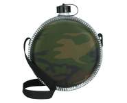 Rothco Woodland Camo 2 QT Desert Canteen, Desert Canteen, Canteen, Camping Canteen, Camping Accessories, Camping Gear, 2-quart canteen, 2-quart desert canteen, mini desert canteen, bpa free, water canteen, hiking canteen, western canteen, old west canteen, cowboy canteen, saddle canteen, camo canteen, camouflage canteen, BPA Free Canteen