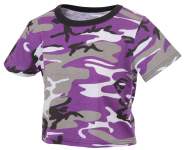 Rothco Women's Camo Crop Top, camo crop, camo crop tee, camouflage crop top, camo crop tank, short sleeve crop top, crop top, crop shirt, camo crop t-shirt, camo, camo crop top, camo short shirt, women's camo shirt, women's camo