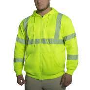 high-vis, high visibility, hi-vis sweatshirt, zippered hoodie, zippered hoodie sweatshirt,  hi vis, sweatshirt, hooded sweatshirt, performance sweatshirt, safety green hoodie, safety yellow hoodie, safety color hoodies, hi vis safety hoodie, hi-vis safety sweatshirt, safety sweatshirt, safety zippered hoodie, hi vis hoodie, safety hoodies, fluorescent work hoodies, hi vis, high visibility zippered sweatshirt, neon yellow work hoodie, hi vis hoodie with reflective tape,  reflective tape, reflective stripe