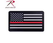 rubber, PVC, thin red line, thin red line flag, flag patch, firefighters, morale patch, 